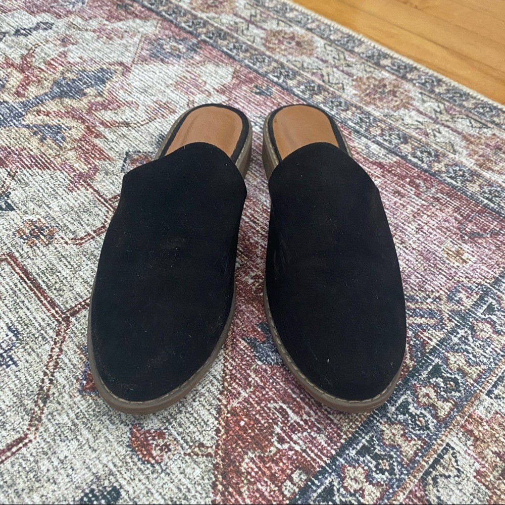 Black mules target brand.